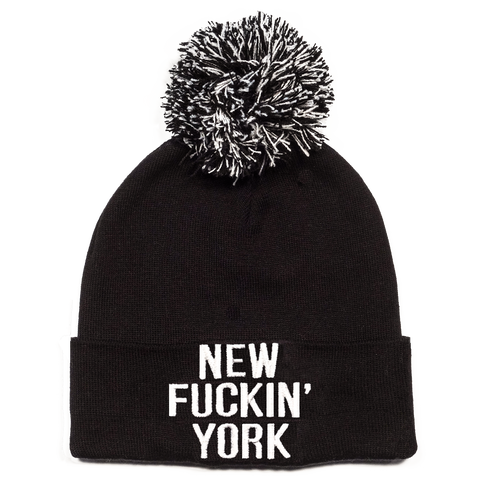 New Fuckin' York Beanie - with/without Pom (Cotton)