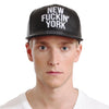 New York Baseballcap Hat - Snapback/Watch (Lambskin Leather)