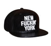 New York Baseballcap Hat - Snapback/Watch (Lambskin Leather)