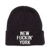 New Fuckin' York Beanie - with/without Pom (Cotton)