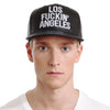 Los Fuckin' Angeles Baseballcap Hat - Snapback/Watch (Lambskin Leather)